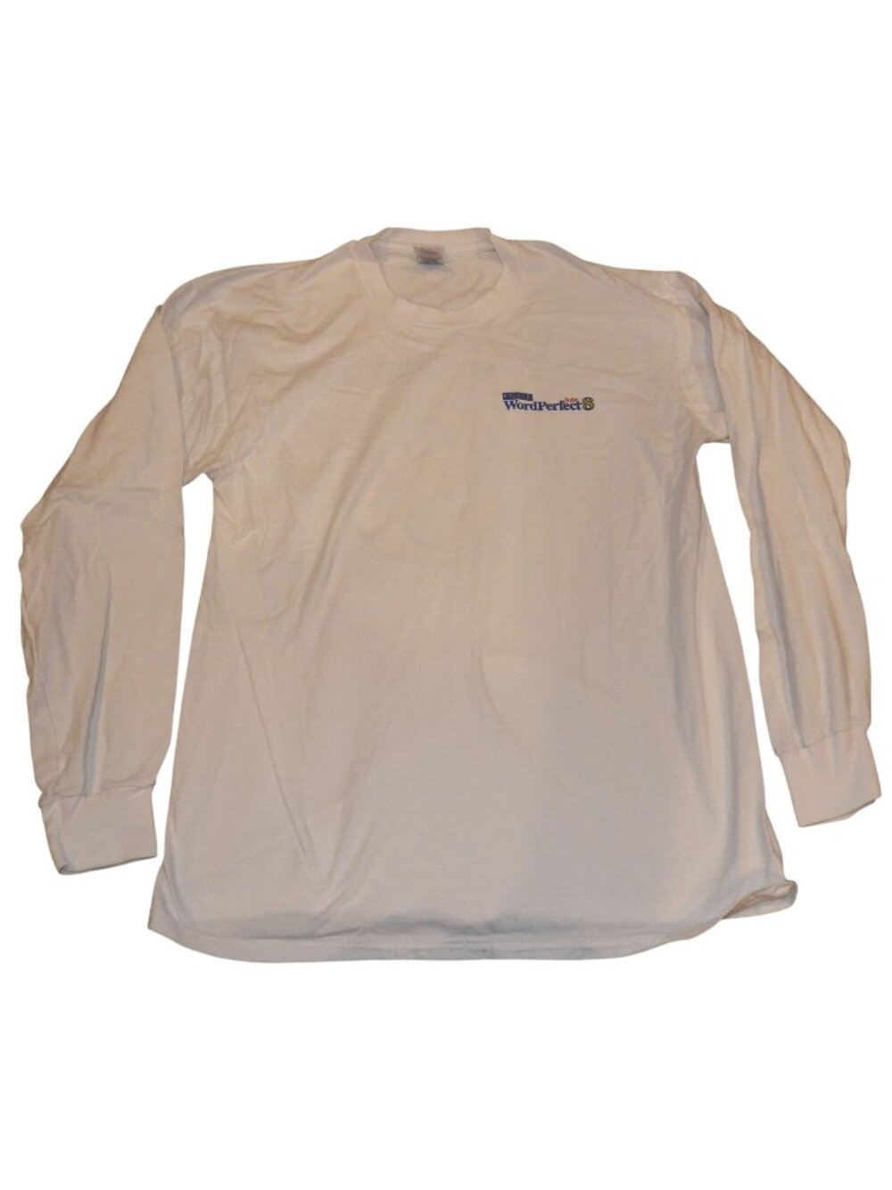 Vintage 1997 Corel WordPerfect Suite 8 Computer Tech Long Sleeve T-Shirt Mens XL